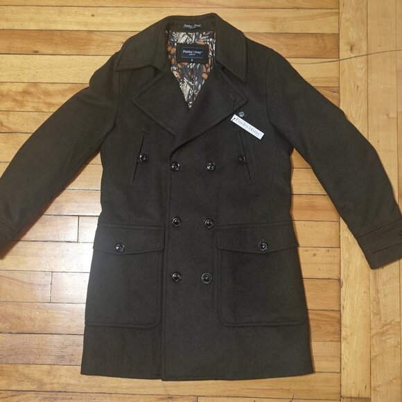 Paisley & Gray double-breasted overcoat NWT - Picture 4 of 12